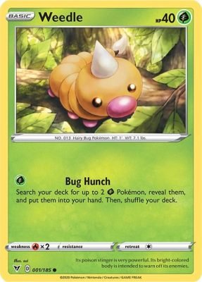 Weedle 001-185 - Pokemon Vivid Voltage