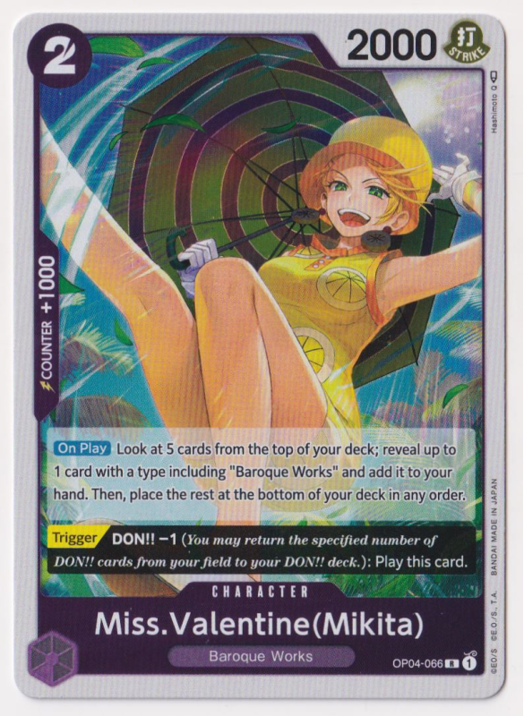 Miss.Valentine(Mikita) - Kingdoms of Intrigue (OP04)