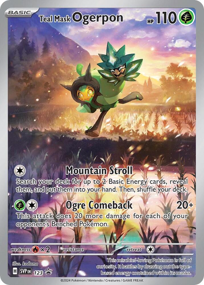 Teal Mask Ogerpon 123 - Pokemon Scarlet & Violet Promo Cards