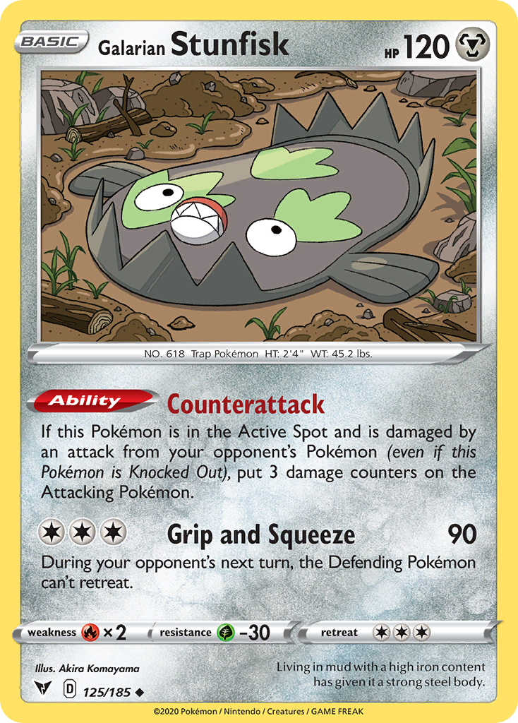 Galarian Stunfisk 125/185 - Pokemon Vivid Voltage