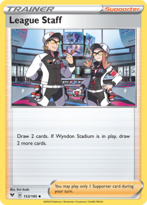 League Staff 153/185 - Pokemon Vivid Voltage