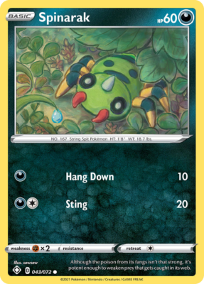 Spinarak 043/072 - Pokemon Shining Fates