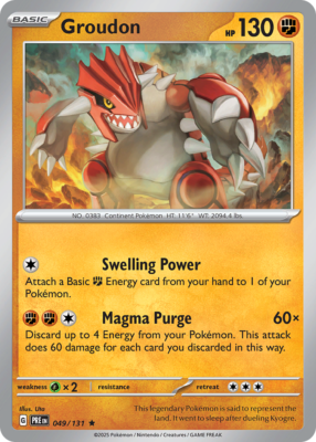 Groudon 49/131 - Pokemon Prismatic Evolutions