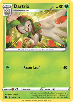 Dartrix 007/072 - Pokemon Shining Fates