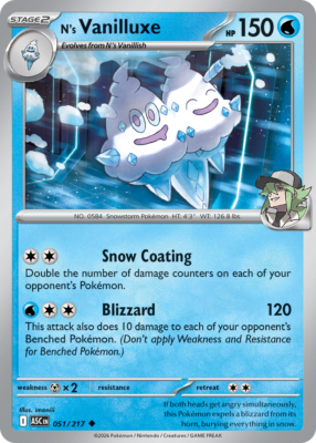 N's Vanilluxe 051/217 - Ascended Heroes
