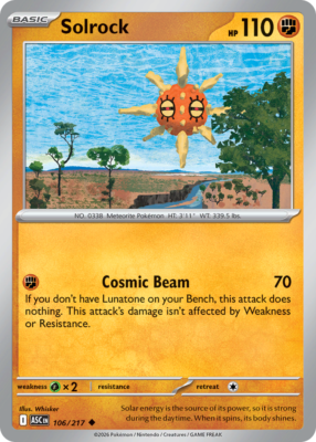 Solrock 106/217 - Ascended Heroes