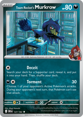Team Rocket's Murkrow 127/182 - Destined Rivals