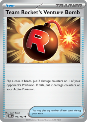 Team Rocket's Venture Bomb 179/182 - Destined Rivals