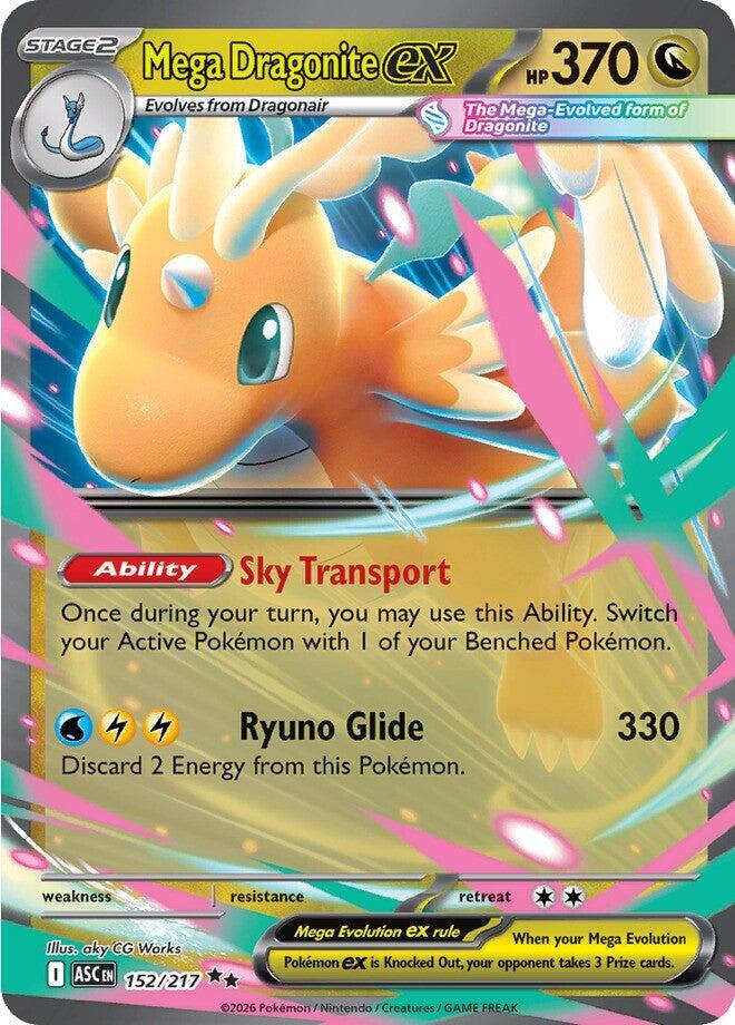 Mega Dragonite EX 152/217 - Pokemon Ascended Heroes