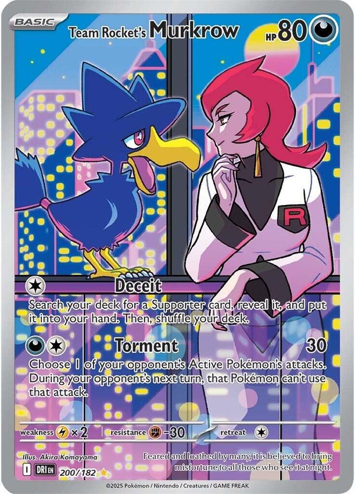 Team Rocket's Murkrow 200/182 - Pokemon Destined Rivals
